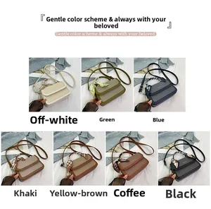 Detailed grid showing seven color variants of vintage handbags with silk scarf handles