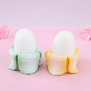 Creative banana night light in mint green and yellow, soft light for children's bedroom