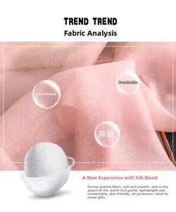 Close-up of pink silk blend fabric with protein fiber texture and sun protection detail