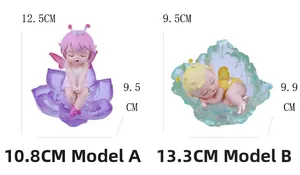 Detailed dimensions of Style A and B fairy night lights for children bedrooms