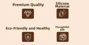 Detailed infographic showing eco-friendly silicone material for car pendant accessory