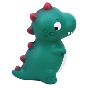 Niedliche grüne Dinosaurier-Figur für Schreibtisch und Auto-Deko aus weichem PVC