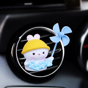 Mignon lapin désodorisant de voiture avec moulin à vent décor de ventilation