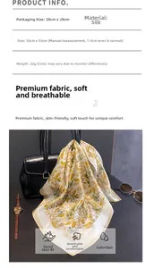 Close-up of yellow leaf silk scarf tied on a handbag with premium textile texture
