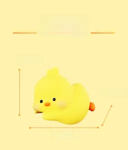 Information display of a mini yellow duck ornament with dimensions 3.1x3.3x2.8 cm
