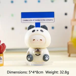 Panda desktop ornament cute wishing statue for office decor 5x4x8cm 32.8g