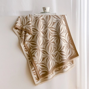 Classic thick winter shawl for women featuring vintage floral prints and soft fringe edges