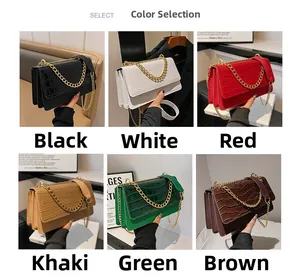 Détails des sacs à main avec motif crocodile disponibles en six couleurs élégantes
