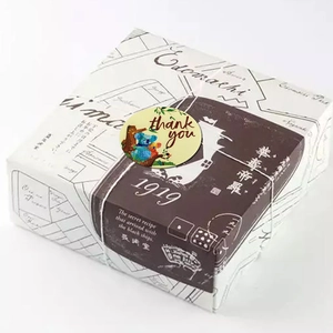 Roll of round oil painting koala thank you sealing stickers for gift packaging