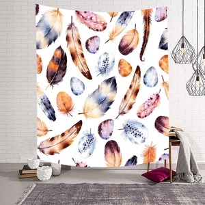 Boheems wandtapijt met dromenvanger verenpatroon voor moderne wanddecoratie