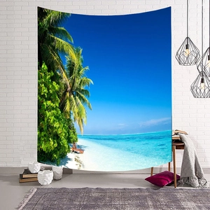 Noords wandtapijt uit de droomverenserie met tropisch strandlandschap voor wanddecoratie