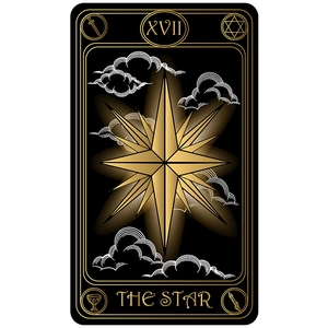 Black Gold Tarot Card Tapestry Mystical Star Moon Sun Wall Hanging Polyester Brushed Fabric Aesthetic Background Cloth Home Decor