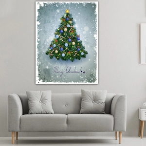 Christmas Tree Wall Tapestry Polyester Brushed Fabric Nordic Style Holiday Background Hanging Cloth For Home