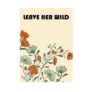 Set di tre stampe d'arte floreale hawaiana con design botanico Leave Her Wild