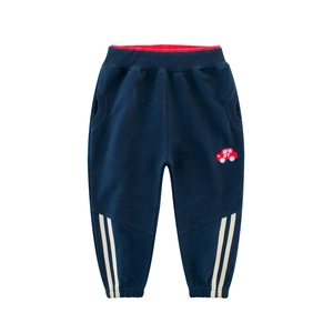 Pantaloni Sportivi In Cotone Per Bambini Con Ricamo Auto Joggers Casual Con Vita Elastica Per Bambini Piccoli