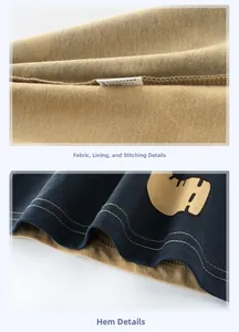 Makro-Detail von senfgelbem Baumwoll-Strickstoff mit sauberen Nähten und Pflegeetikett