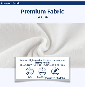 Close-up of white breathable cotton knit fabric showing soft texture for baby t-shirts