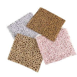 Fashionable leopard print chiffon scarves set in four colors for sun protection