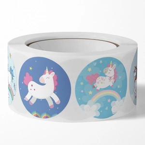 500pcs Cartoon unicorn reward stickers for kids DIY crafts and teacher supplies