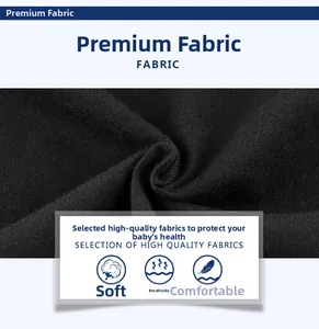 Close-up of soft breathable black knit cotton fabric for boys long sleeve t-shirt