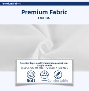 Gros plan sur un tissu tricoté blanc doux et respirant pour vêtements de bébé