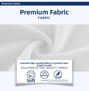 Close-up of soft breathable white cotton knit fabric for children short sleeve T-shirt