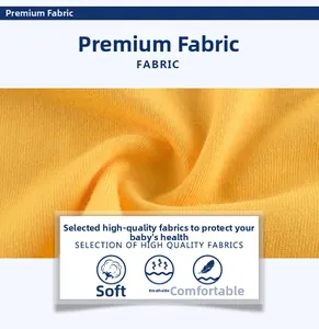 Close-up of soft yellow knit fabric showing breathable texture and premium cotton fibers