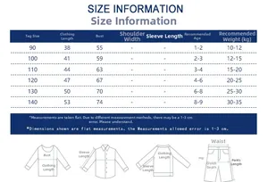 Detailed size chart for kids tank tops covering ages 1-9 years with measurements