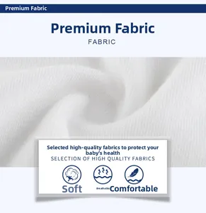 Detail of soft breathable white cotton fabric texture for kids long sleeve t-shirt