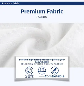 Close-up of soft white cotton fabric for kids long sleeve shirts showing breathable texture
