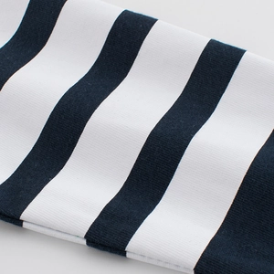 T-shirt classique à manches longues rayé noir et blanc pour enfants en maille douce