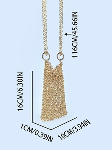 Golden handmade metallic chainmail crossbody phone bag with chain strap 16x10cm