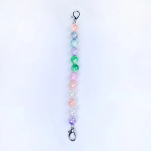 Acrylic Beaded Bag Chain Extension Strap With Alloy Lobster Clasps Colorful Macaron Bead DIY Accessory For Handbags
