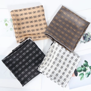 Elegant Butterfly Print Square Scarf Imitation Satin Satin Soft Neck Head Wrap For Women Korean Style Hair Decoration