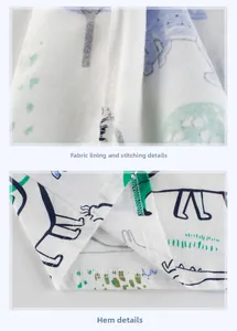 Detailed view of white fabric lining and neat stitching on a dinosaur t-shirt hem