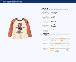 Détail d'un t-shirt de baseball en 100% coton à manches longues avec imprimé chien