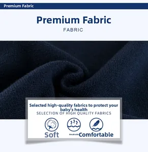 Detail of soft breathable navy knit fabric with fine texture for baby sweaters