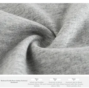 Macro view of grey A-grade cotton fabric texture for toddler t-shirts and baby clothes