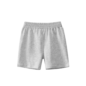 Pantalones cortos de punto de algodón gris vigoré para niño con cintura elástica