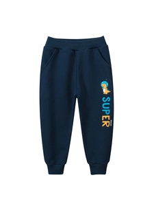 Kids Boys Cotton Sweatpants Cartoon Dinosaur Printed Joggers Elastic Waist Casual Sports Trousers Spring Autumn