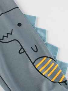 Pantalon anti-moustique léger pour enfant avec motif dinosaure et pointes en tissu