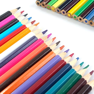 Vibrant 12 to 36 color wood colored pencil set for kids student drawing and art