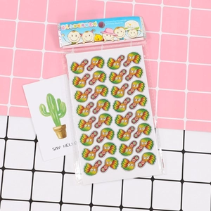 Creative thumb reward stickers for kids with cute faces and sparkling glitter details
