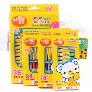 Washable Oil Pastels Hexagonal Non-toxic Drawing Crayons For Kids Kindergarten Students Art Supplies