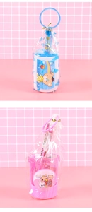 Detail of creative folding stationery sets with pencil holders in blue and pink themes