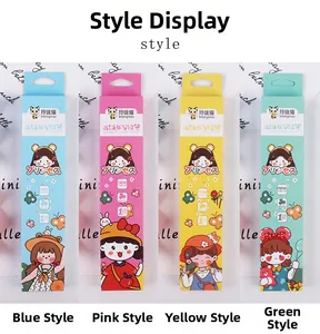 Detailansicht des 10er-Sets HB-Bleistifte in Pastellfarben mit süßer Anime-Verpackung