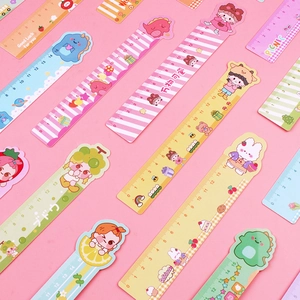 Set di righelli colorati da 15cm con simpatici animali per bambini della scuola