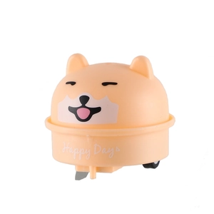 Cute Shiba Inu pull-back toy car with Happy Day print for kids interactive play