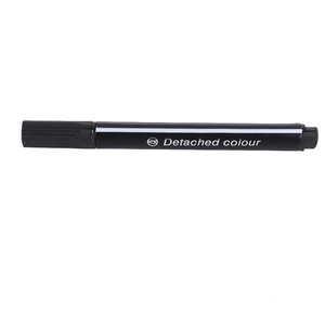 Ergonomic triangular black watercolor marker pen with Detached Colour print