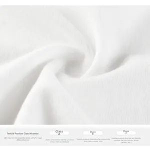 Gros plan sur la texture du tricot en coton blanc avec tableau de sécurité textile
